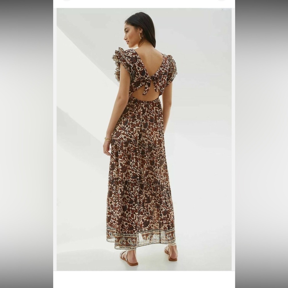 Love The Label by Anthropologie Mirabelle Ruffle Floral Maxi Dress - Picture 3 of 7